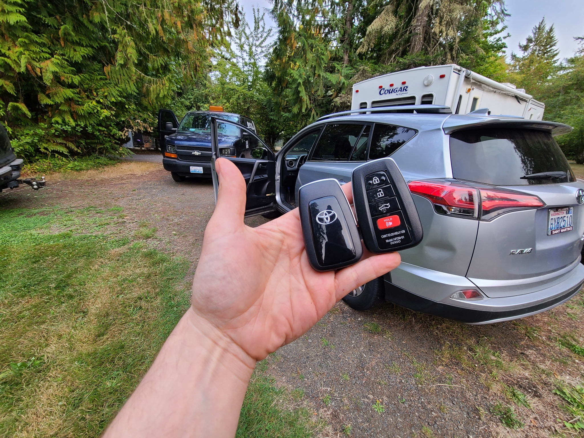 2018 Toyota RAV4 Smart Key Replacement - Locksmith Job in University Place, WA
